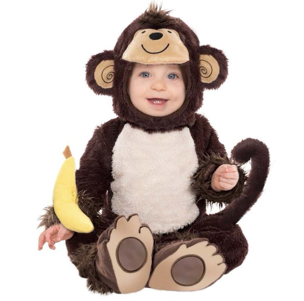 Monkey Around Animal Cute Brown Fancy Dress Up Halloween Toddler Child Costume